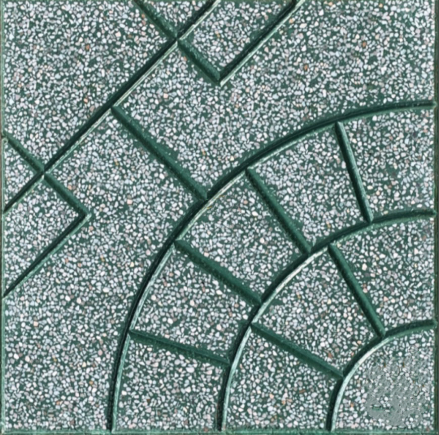 Gạch Terrazzo Cung Quat Phoi O Xanh