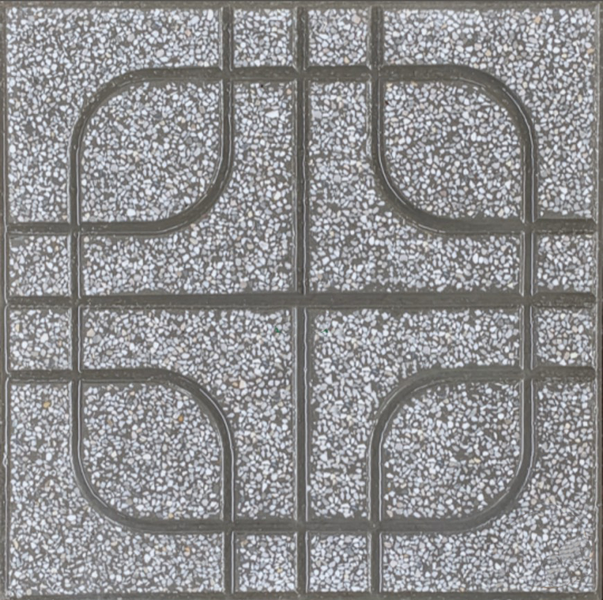 Gạch Terrazzo Hoa Van Bon Goc Bo Xam