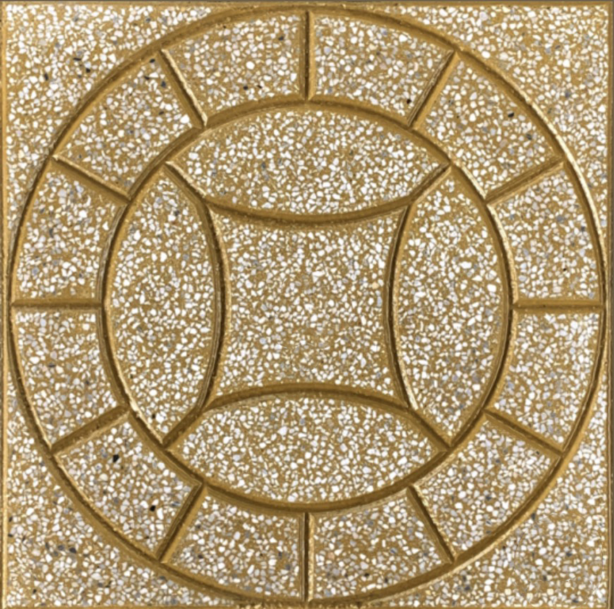 Gạch Terrazzo Vong Tron Bon Canh Vang